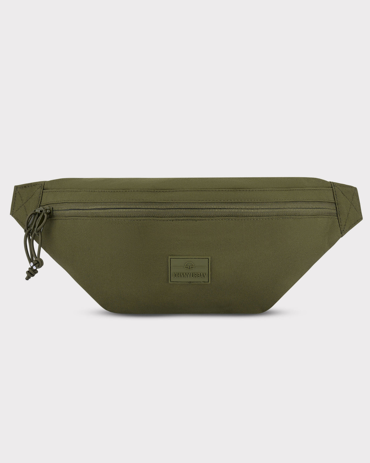 Johnny Urban Bauchtasche 'Erik Large' in olivegrün mit Reißverschluss und Logo vorne