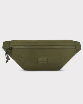 Johnny Urban Bauchtasche 'Erik Large' in olivegrün mit Reißverschluss und Logo vorne