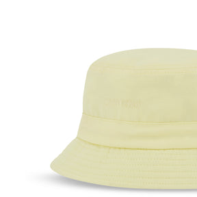 Hellgelber Baumwoll-Bucket-Hat mit gesticktem 'Johnny Urban' Schriftzug