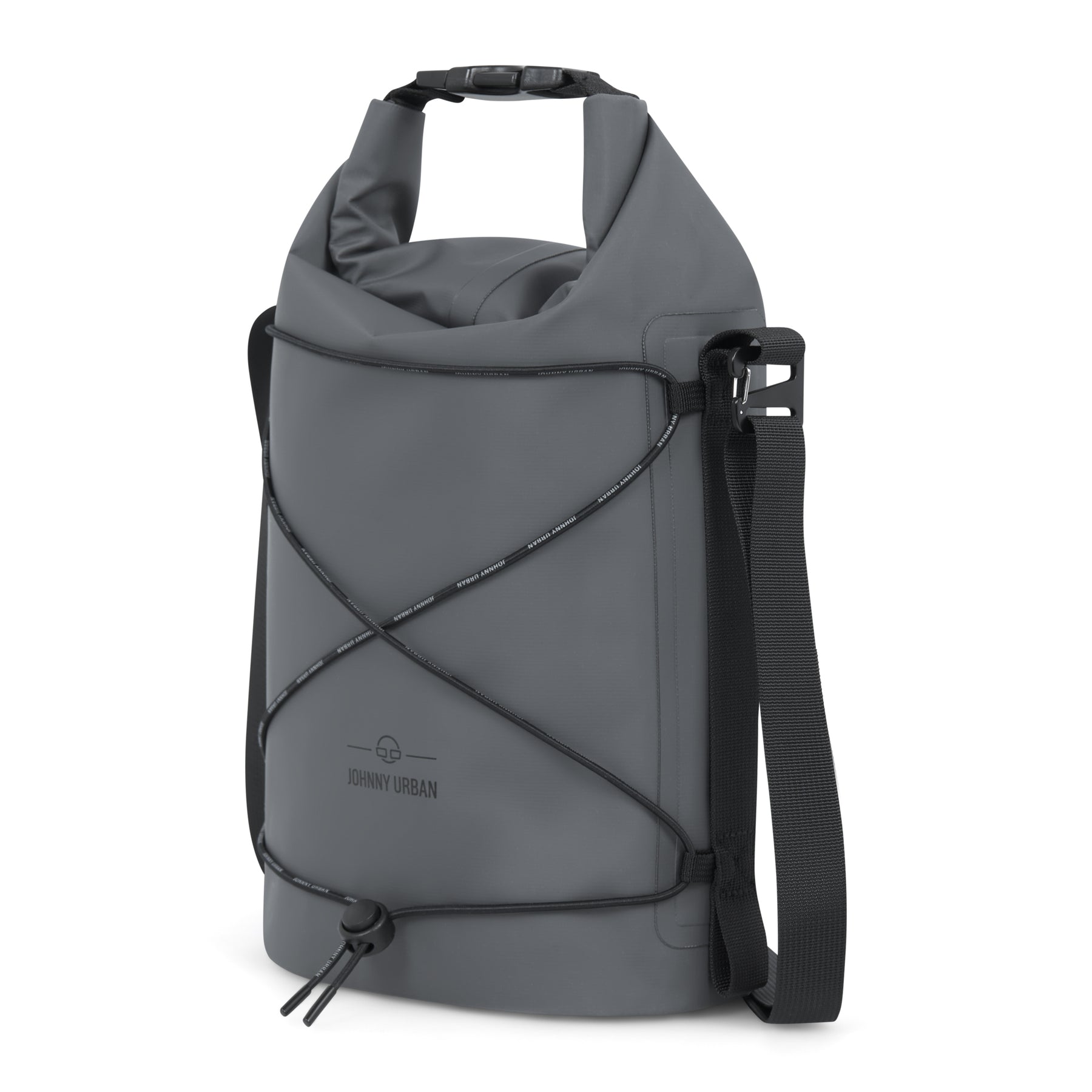 Johnny Urban Dry Bag 'Theo' wasserfester grauer Packsack mit verstellbarem Schulterriemen und Kordelzug