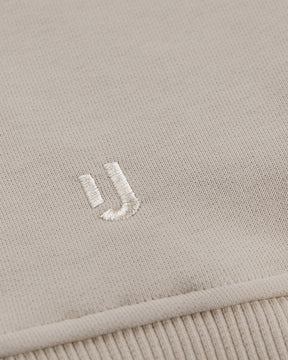 Beiger Oversized- Crewneck 'Carter' mit gesticktem Johnny Urban Logo