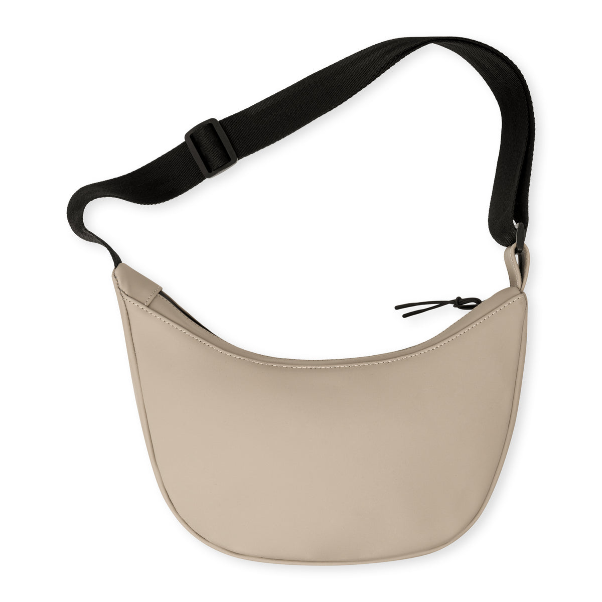 Halbmond-Tasche 'Rory' von Johnny Urban, beige mit verstellbarem schwarzem Gurt