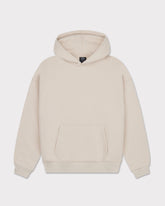 Beiger Oversized Hoodie "Cody" von Johnny Urban mit Kängurutasche und gerippten Bündchen