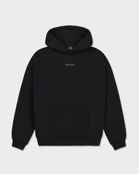 Oversized Hoodie 'Cody' von Johnny Urban in Schwarz mit kleiner Aufschrift