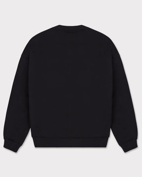 Schwarzer, oversized Pullover 'Carter' mit Rundhalsausschnitt von Johnny Urban