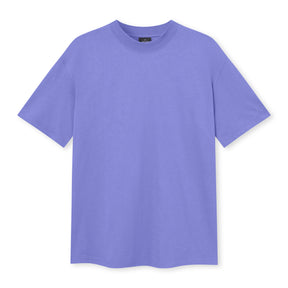 Violettes Oversize-T-Shirt ohne Aufdruck