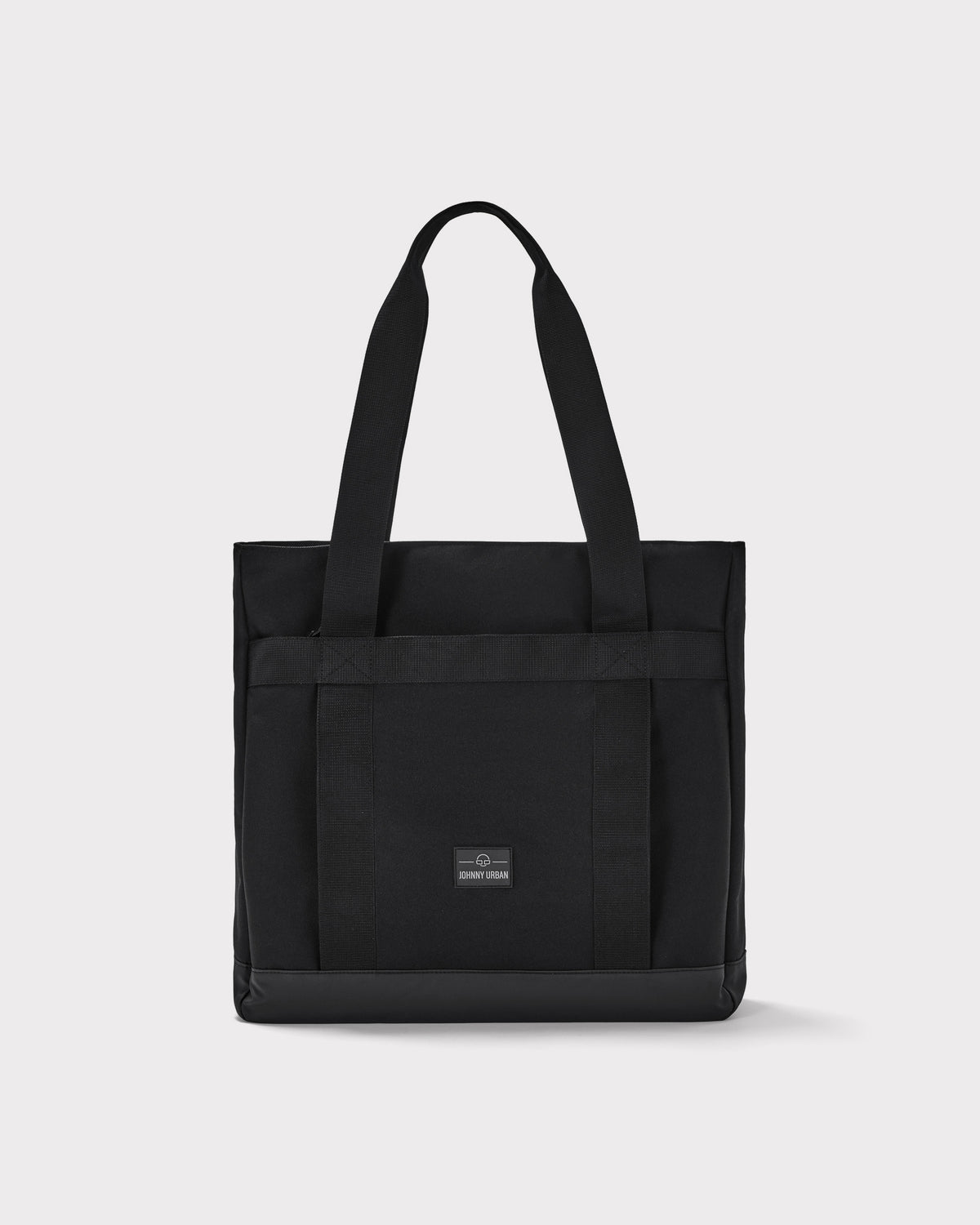 Schwarze Johnny Urban Shopper-Tasche 'Kim' aus robustem Material mit langen Tragegriffen