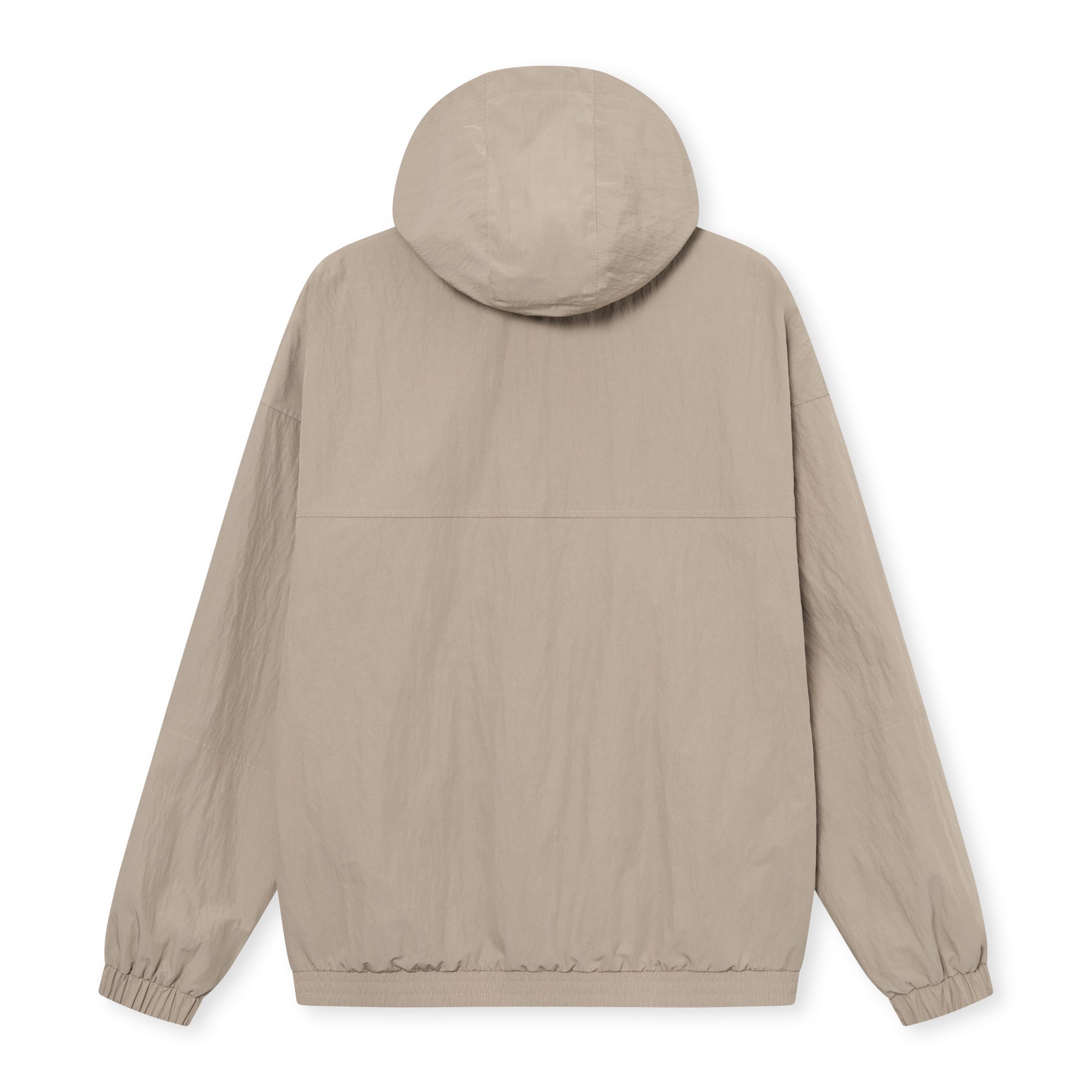 Beige Übergangsjacke 'Lennon' mit Kapuze und elastischen Bündchen am Saum und an den Ärmeln