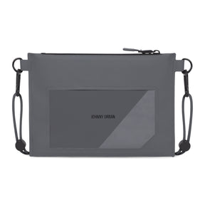 Wasserdichte Dry Bag 'Alfie' von Johnny Urban in Grau mit transparentem Fach und Reißverschluss