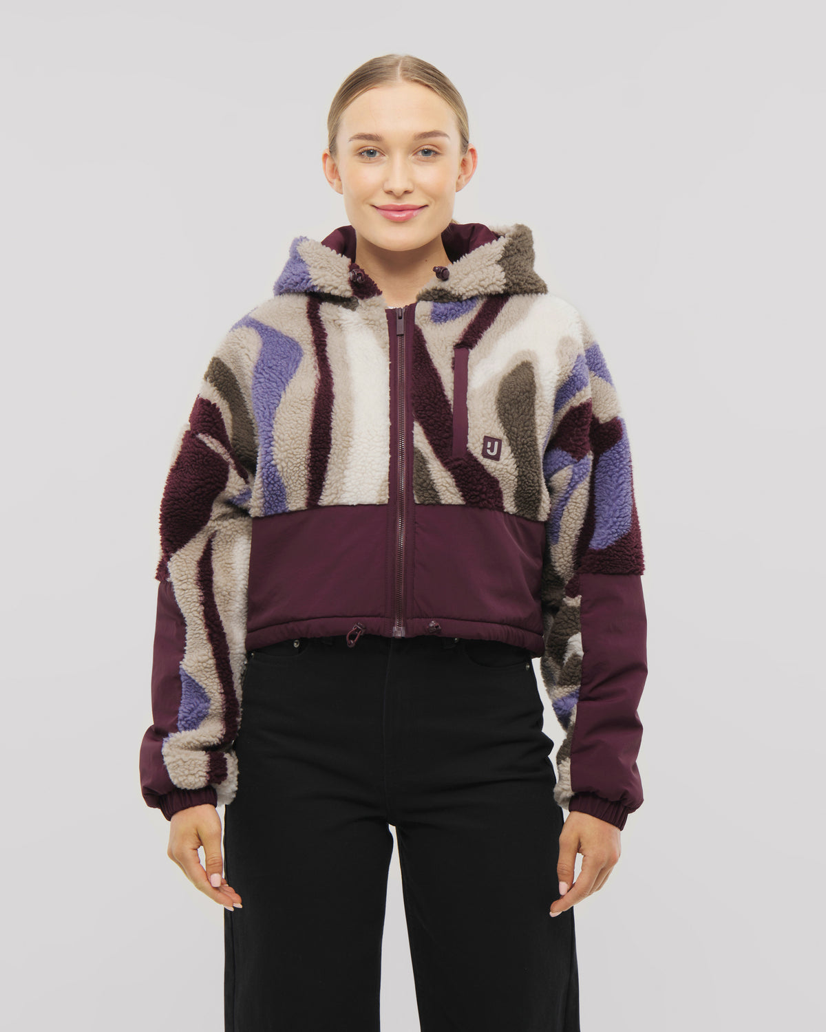 Cropped Teddy Fleecejacke "Carey"