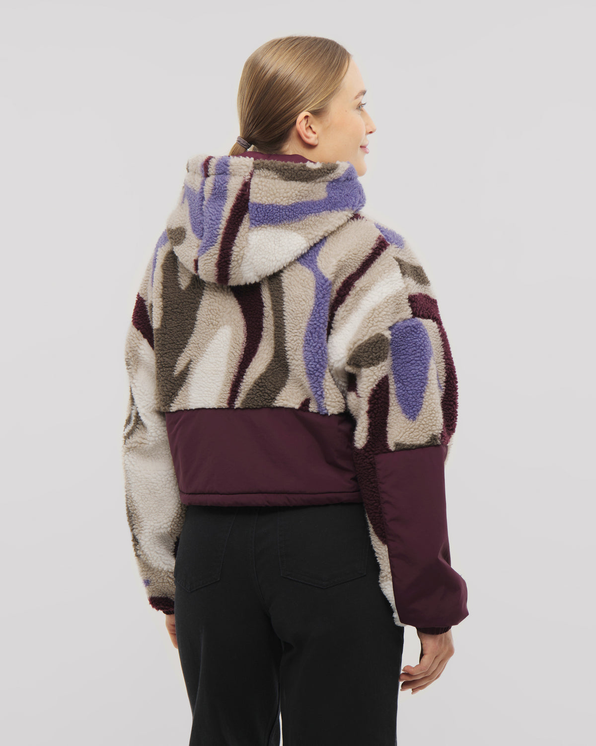 Cropped Teddy Fleecejacke "Carey"