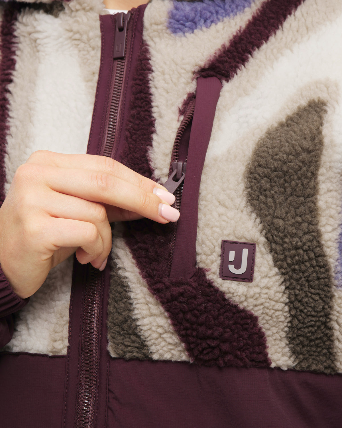 Cropped Teddy Fleecejacke "Carey"