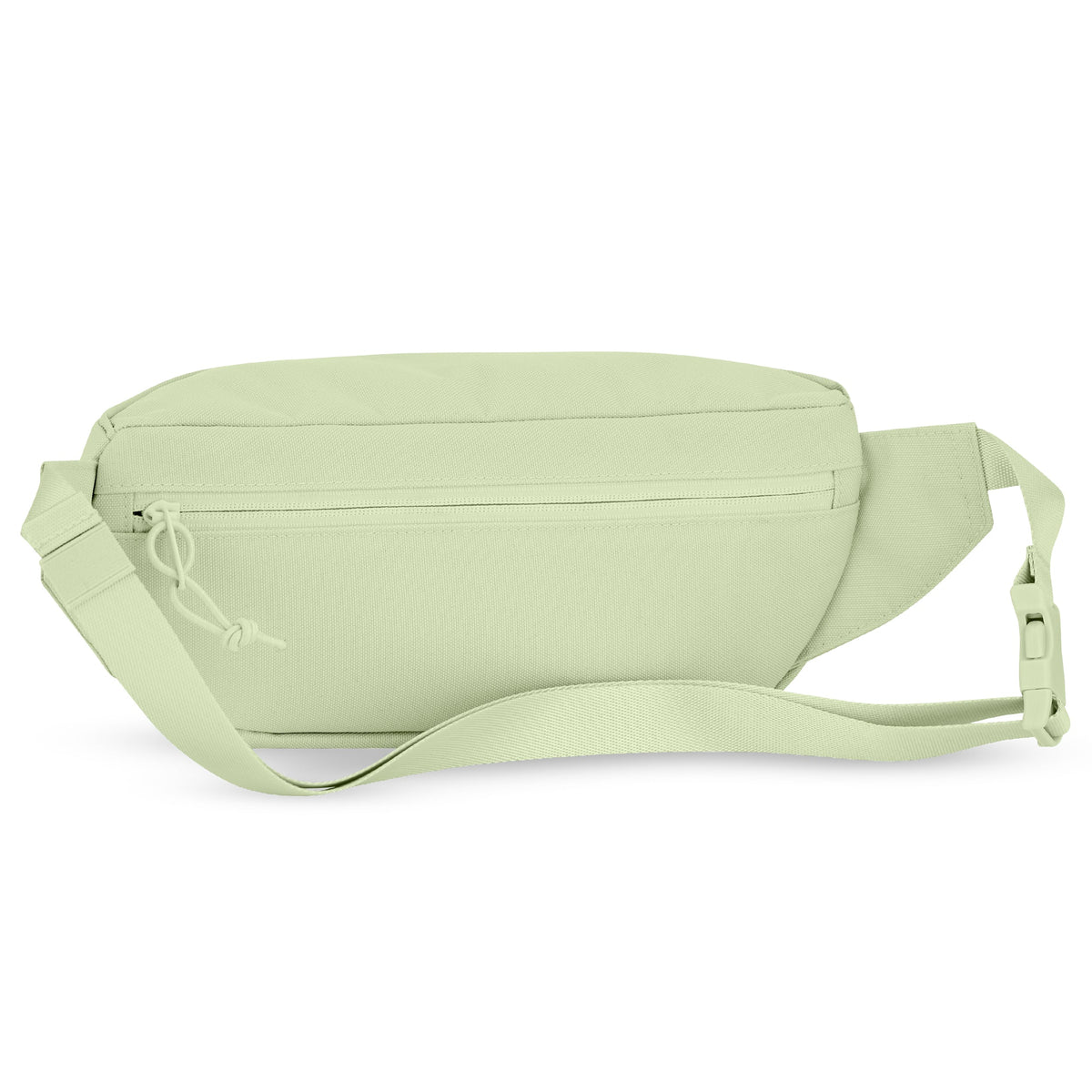 Bauchtasche 'Tom' für Damen in hellem Limettenton mit Reißverschluss vorne und verstellbarem Gurt