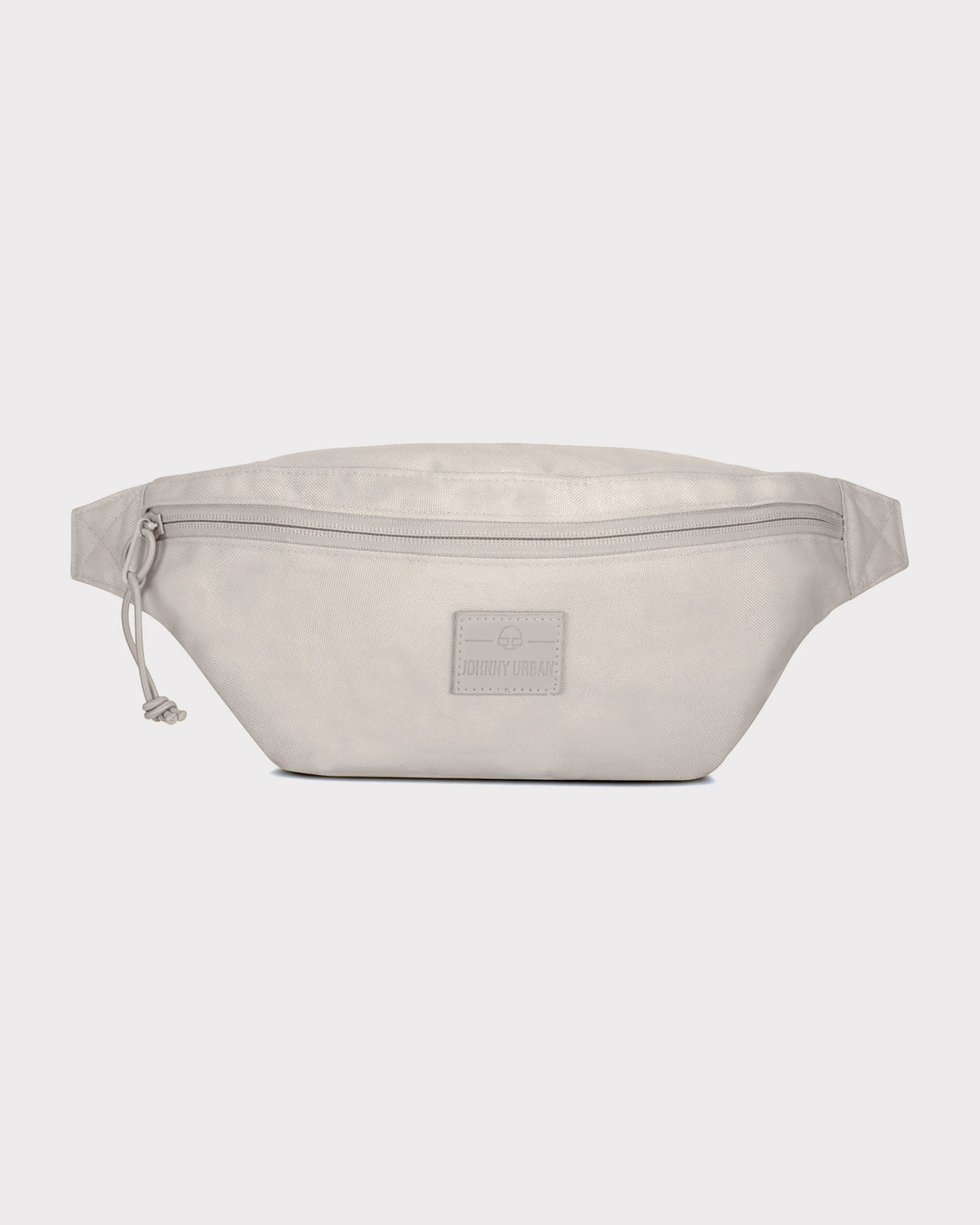 Beige Bauchtasche 'Erik Small' von Johnny Urban mit Reißverschluss und Logo-Patch vorne
