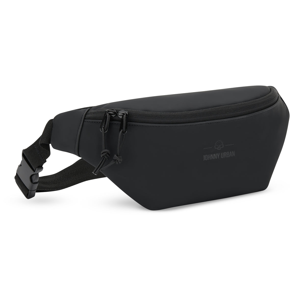 Schwarze Bauchtasche 'Riley' von Johnny Urban mit Reißverschluss und verstellbarem Gurt