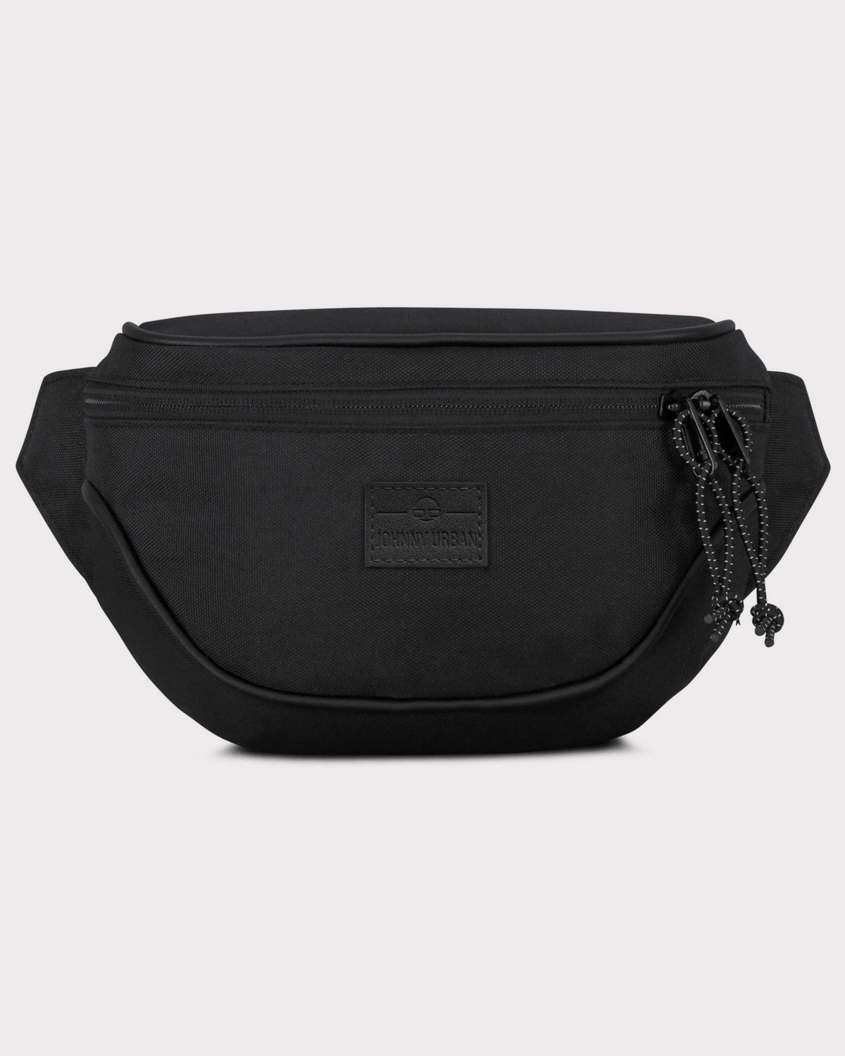 Schwarze Bauchtasche 'Ben' von Johnny Urban mit Reißverschluss und Logo vorne